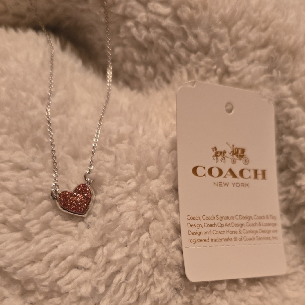 Coach Heart Pendant Necklace